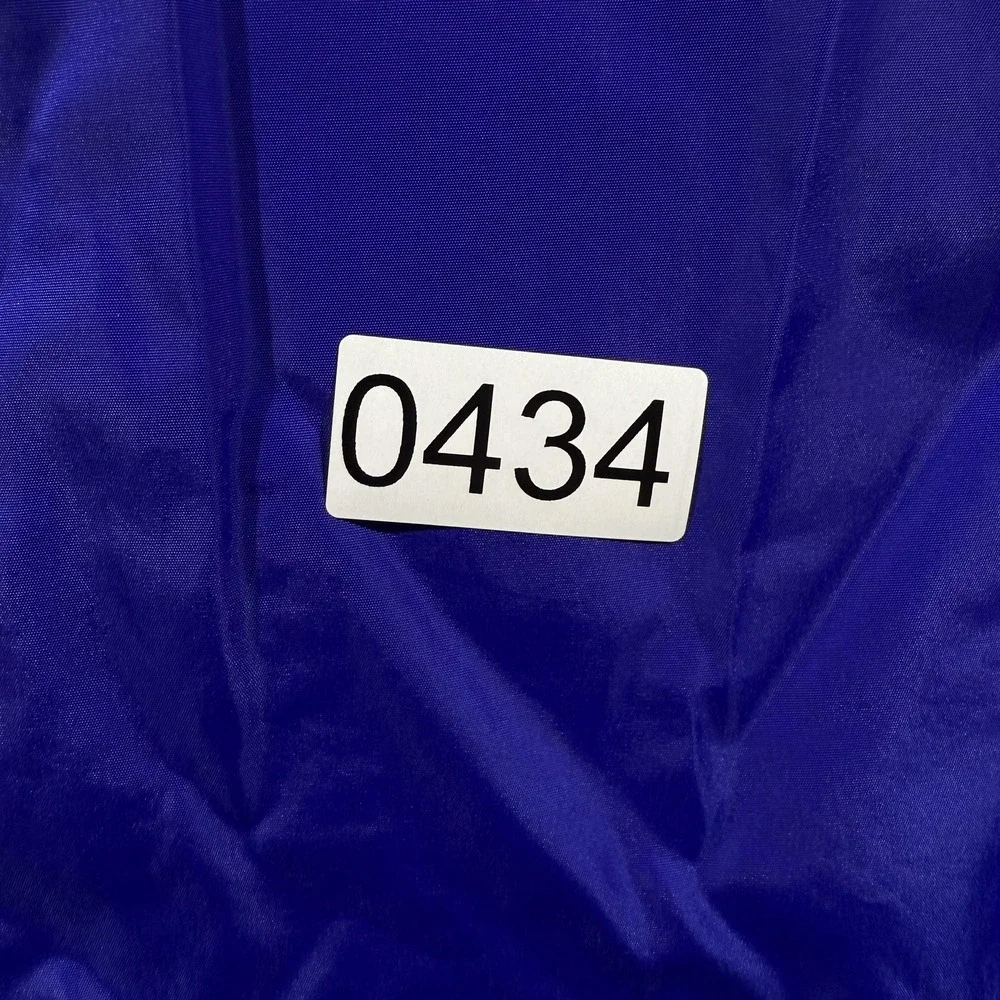 Vintage Nike Jacket Kids‎ Medium 10-12 Blue Nylon Swoosh Snap Windbreaker 90s
